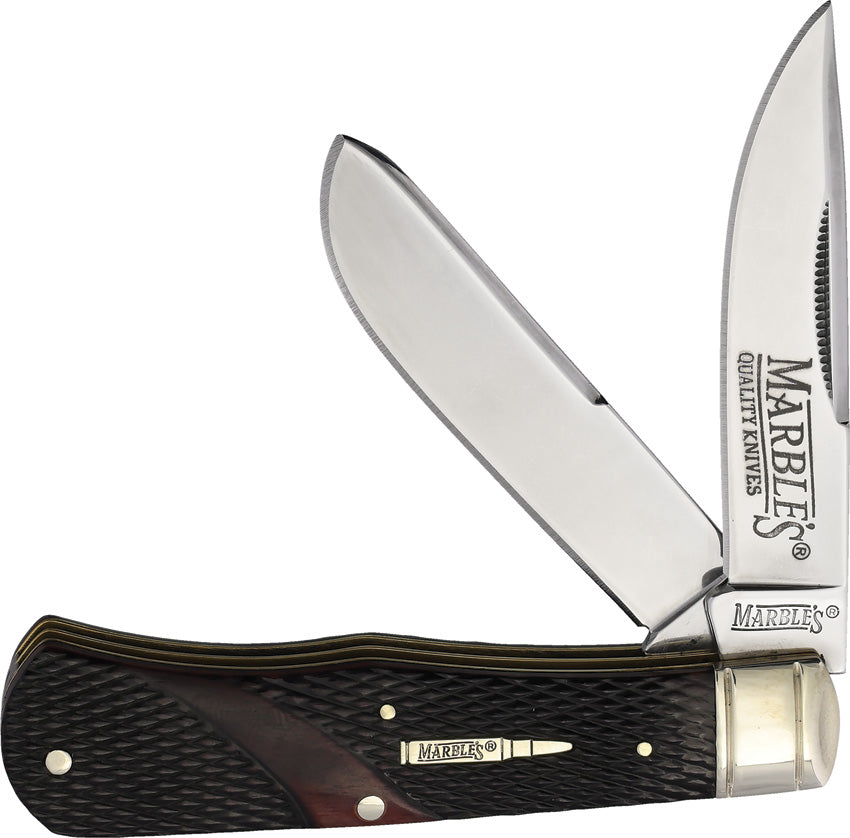 Marbles Exhibition Grade Brown Checker Bone Trapper