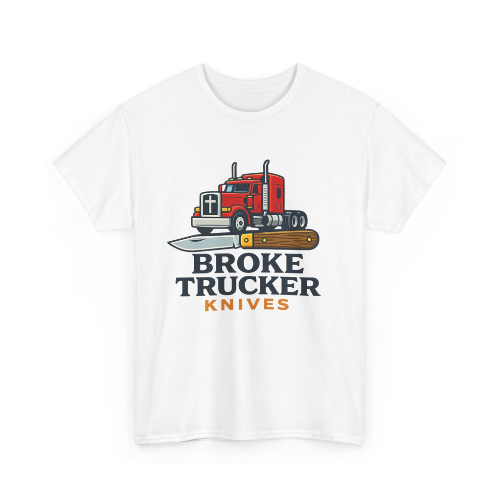 Broke Trucker Knives Truck Graphic Tee | Semi Truck Knife Logo T-Shirt