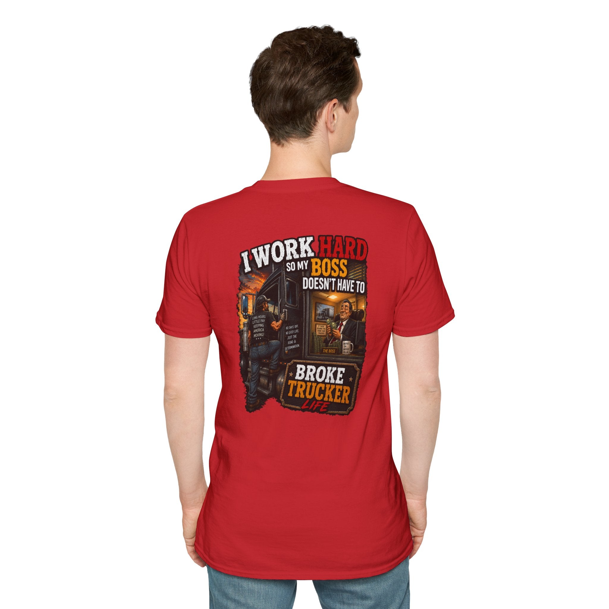 T-Shirt — Retro Broke Trucker Graphic Tee