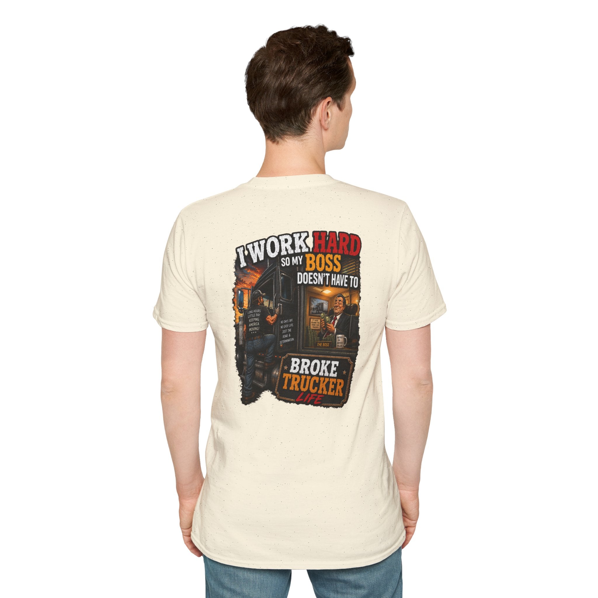 T-Shirt — Retro Broke Trucker Graphic Tee