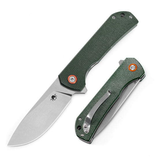 Klaken J305 Drake, D2 Blade ,Green Micarta Handle