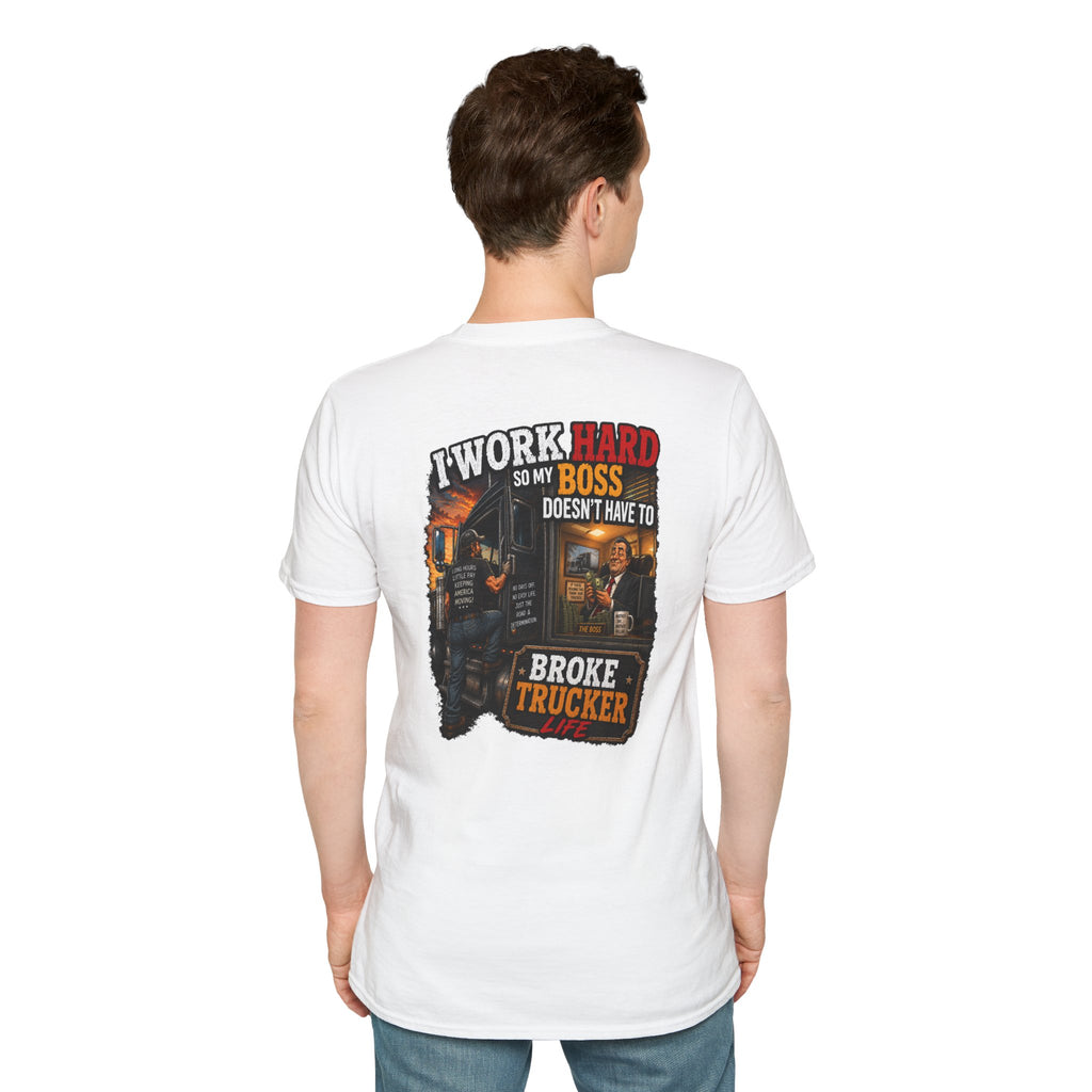 T-Shirt — Retro Broke Trucker Graphic Tee