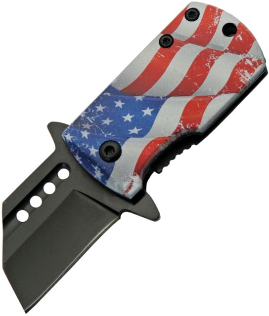Rite Edge Waving Flag Folding Knife 1.50 in, Aluminum