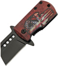 Rite Edge Skull Folding Knife 2.25in, Sheepsfoot Blade