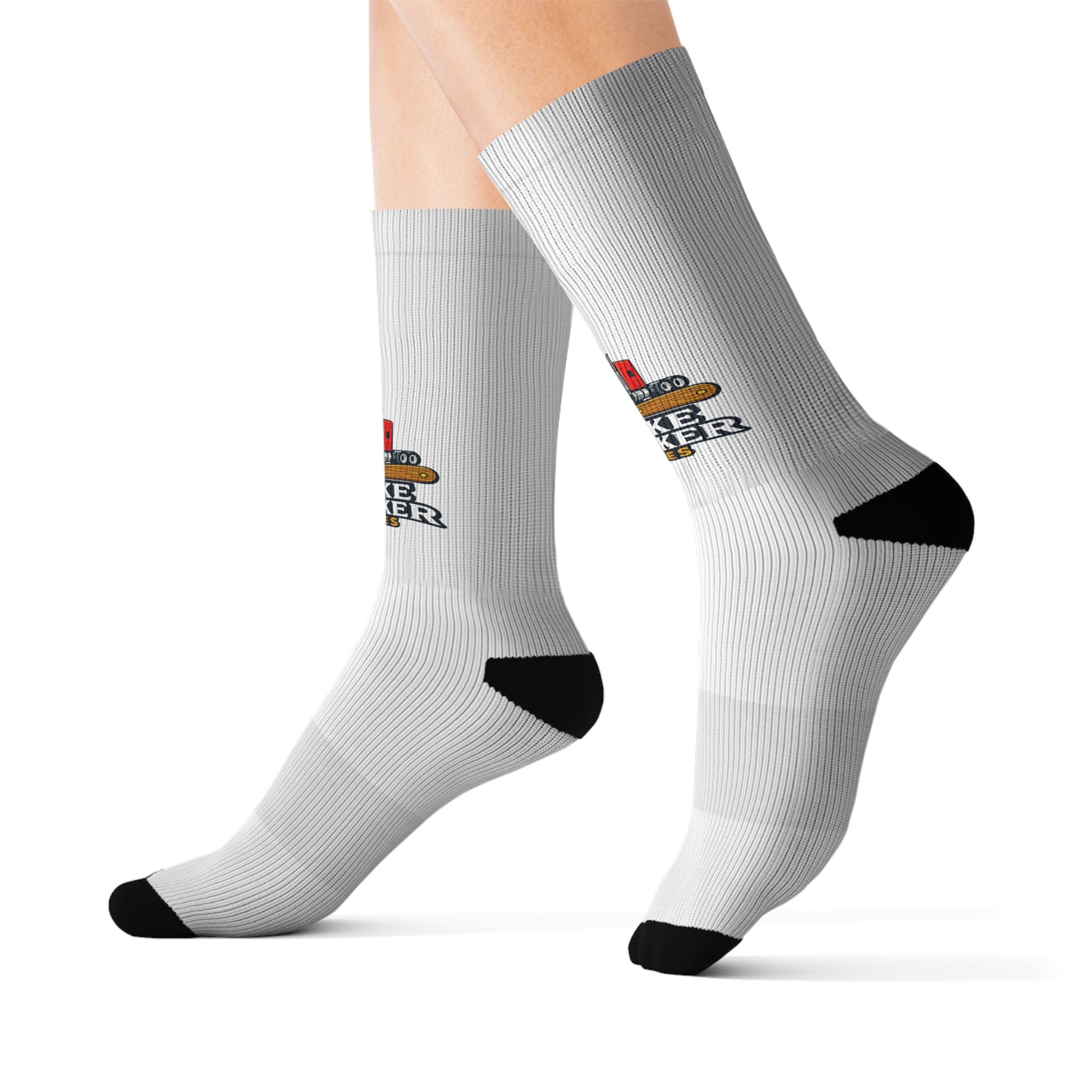 'Broke Trucker' Graphic Crew Socks