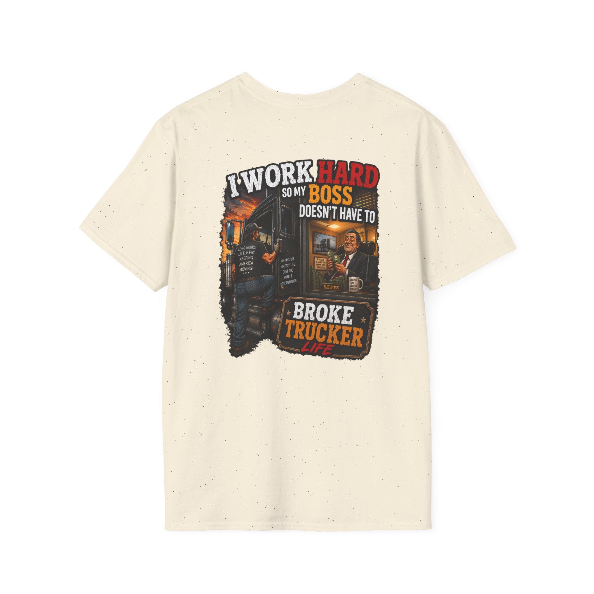 T-Shirt — Retro Broke Trucker Graphic Tee
