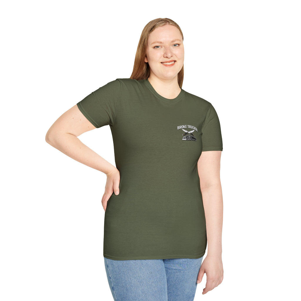 T-Shirt — Retro Broke Trucker Graphic Tee