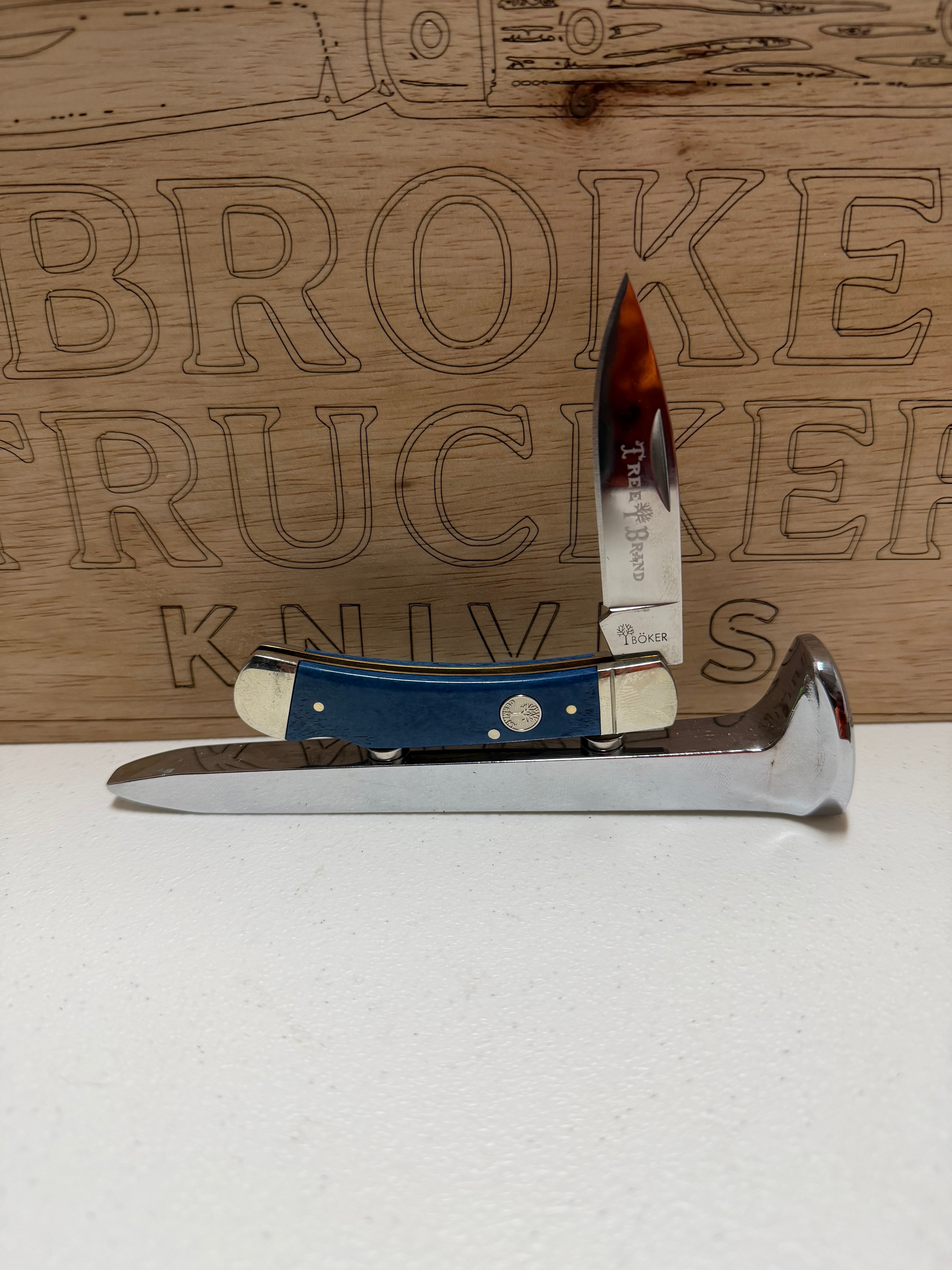 Boker Smooth Blue Bone Lockback