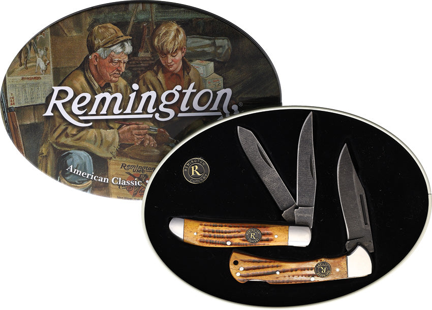 Remington American Classic Collector Knife Set in Collectors Tin