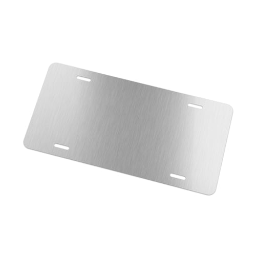 Broke Trucker Knives Vanity Plate — Red Semi Truck & Pocket Knife License Plate