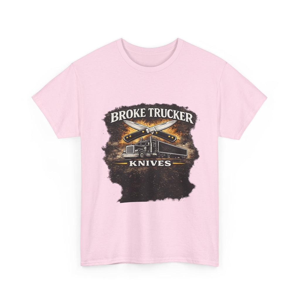 Broke Trucker Knives Tee — Vintage Trucker Knife Graphic Shirt