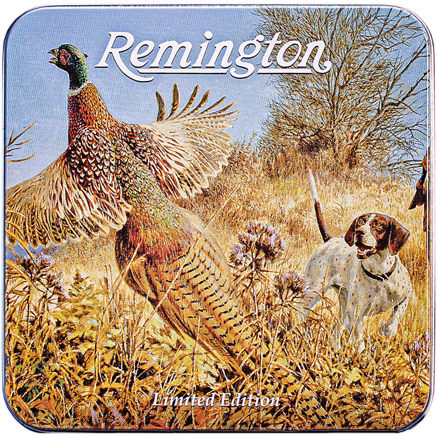 Remington Flushing Pheasant Knives in Collectors Tin