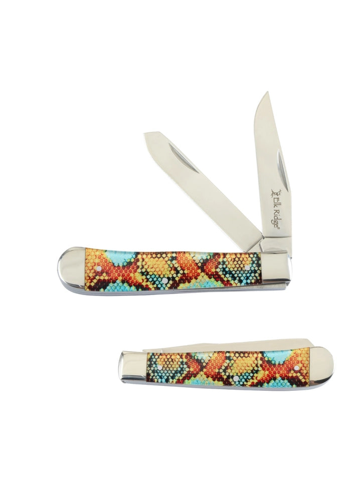 ELK RIDGE - FOLDING KNIFE - GENTLEMAN'S KNIFE - TRAPPER
