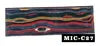 Customizable DD-DAM-563 Damascus Steel Knife Psychedelic Wave Micarta Handle Clip Point Straight Edge for Hunting EDC OEM ODM