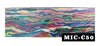 Customizable DD-DAM-563 Damascus Steel Knife Psychedelic Wave Micarta Handle Clip Point Straight Edge for Hunting EDC OEM ODM