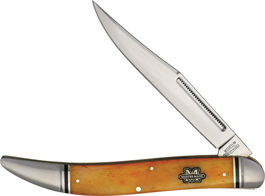 Marbles Master Made Orange Smooth Bone Toothpick