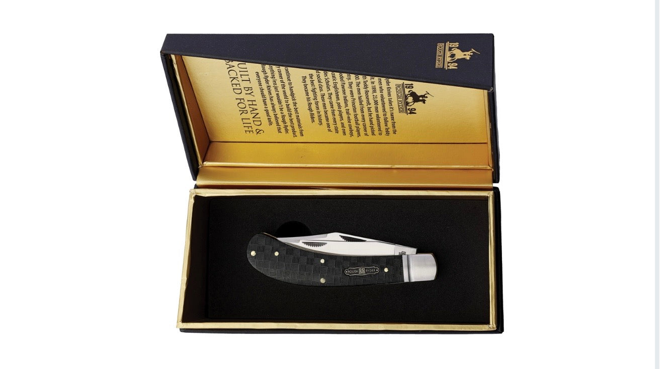 Rough Rider Black Reserve Saddle Horn Pakkawood