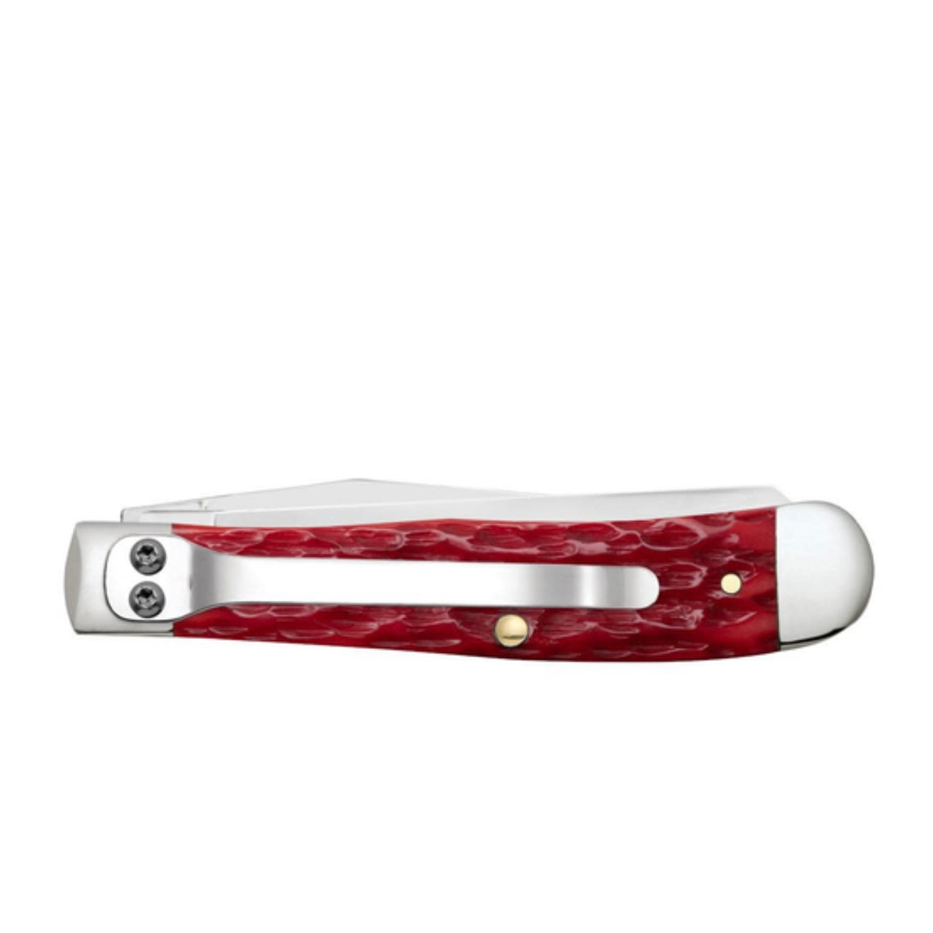 Case Dark Red Bone Peach Seed Jig Trapper W/Clip
