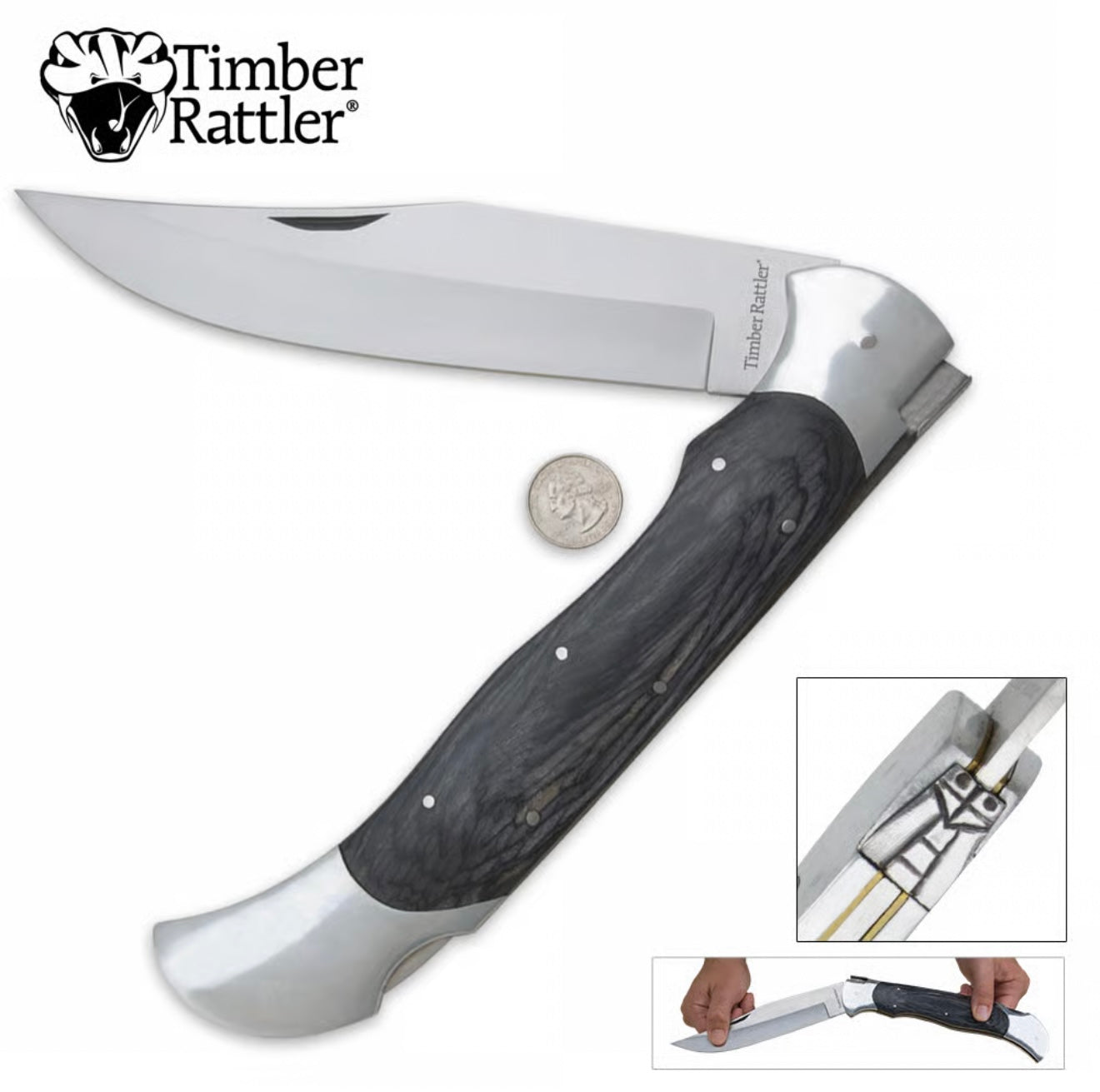 Timber Rattler Scarab Lockback