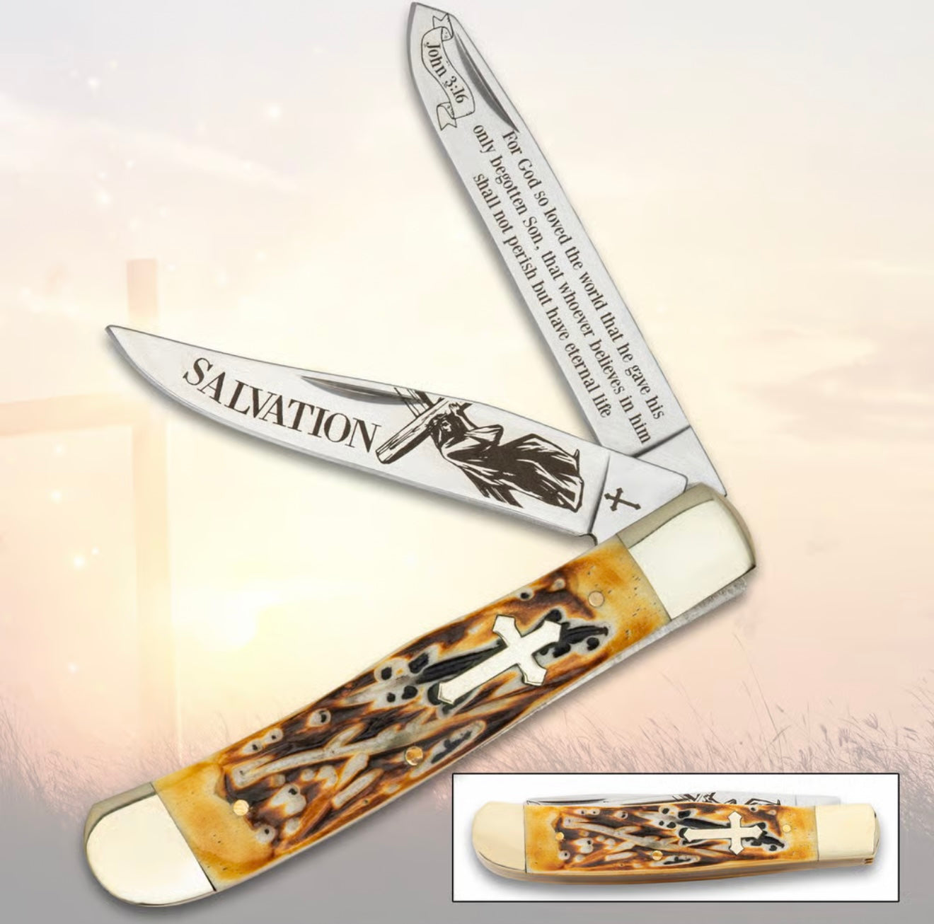 Burnt Amber Bone Salvation Trapper