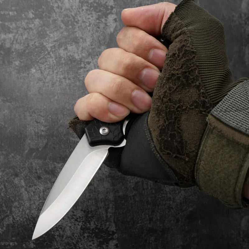 Nylon Fiber Handle EDC Camping Knife Manual Folding Knife 8cr13mov Blade