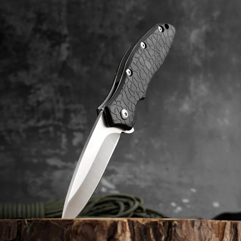 Nylon Fiber Handle EDC Camping Knife Manual Folding Knife 8cr13mov Blade