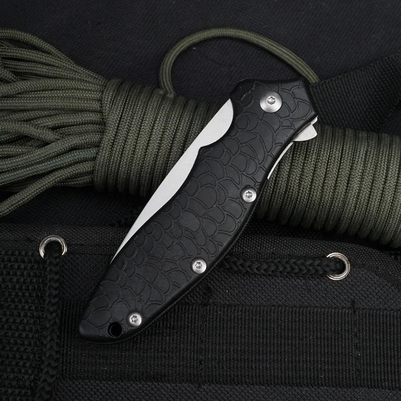 Nylon Fiber Handle EDC Camping Knife Manual Folding Knife 8cr13mov Blade