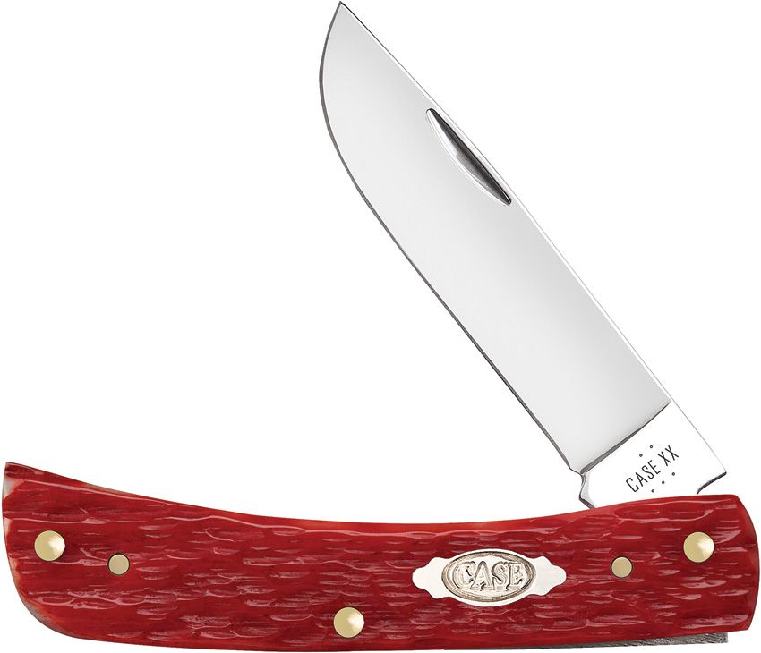 CASE CA31945 SOD BUSTER JR. — DARK RED BONE / CARBON STEEL