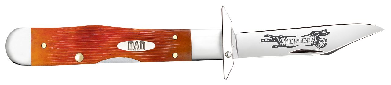 Case XX™ Cheetah Cub DAD Tequila Sunrise Bone 13363 Stainless Pocket Knife