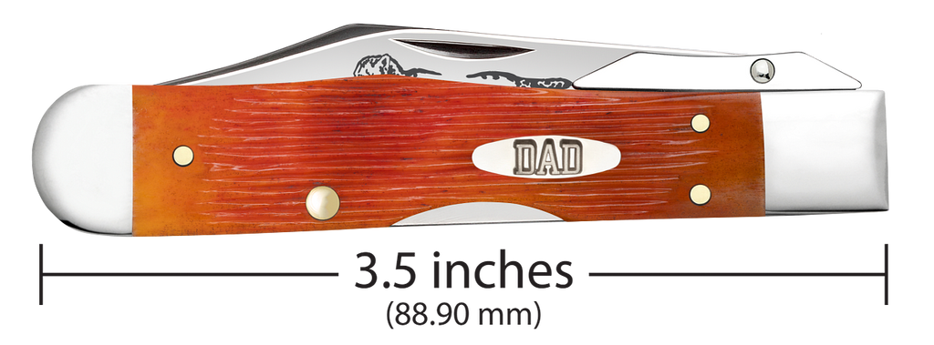 Case XX™ Cheetah Cub DAD Tequila Sunrise Bone 13363 Stainless Pocket Knife
