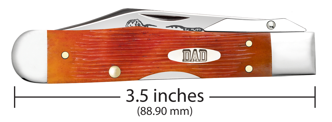 Case XX™ Cheetah Cub DAD Tequila Sunrise Bone 13363 Stainless Pocket Knife
