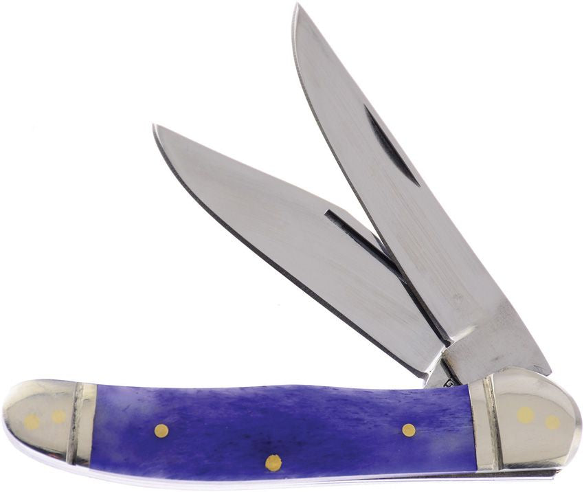 Frost Cutlery Purple Smooth Bone Folding Hunter