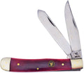 White Tail Cutlery Red Smooth Bone Trapper