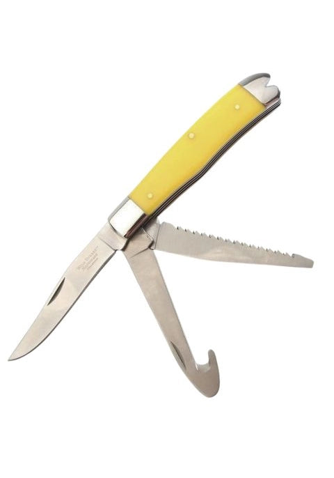 Wild Turkey Handmade Traditional Pocket Knife with saw blade and gut hook