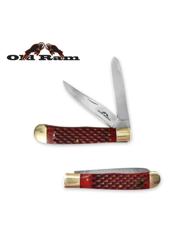 Old Ram Red Jigged Bone Trapper