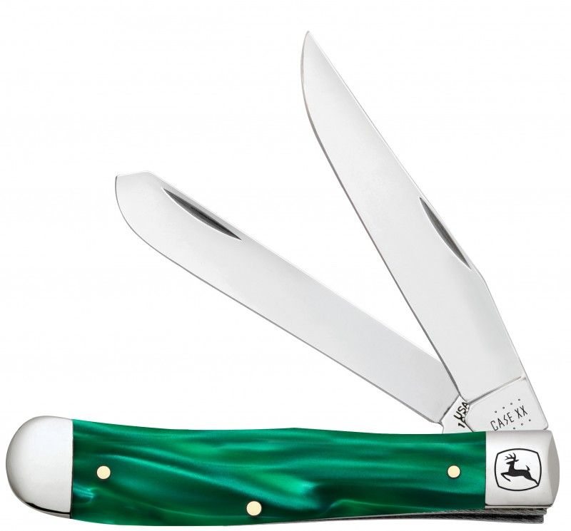 Case John Deere Green Pearl Kirinite Trapper CA15772