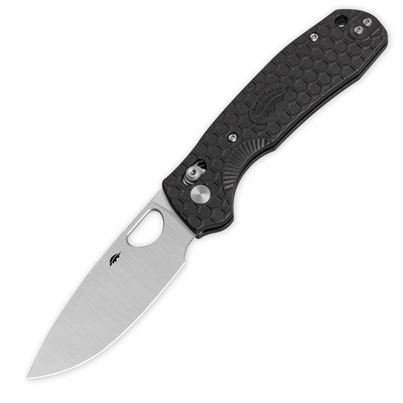 Honey Badger SMALL MEDIUM DROP POINT CROSSBOLT KNIFE ( HB6011 ) Black