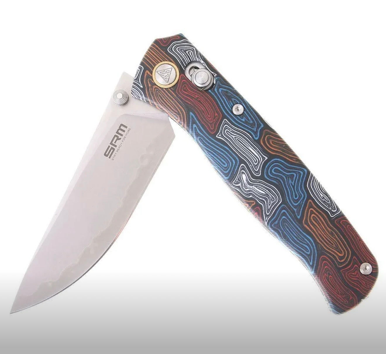 SRM Knives 255L Ambi Lock Damascus