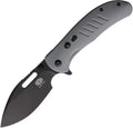 Critical Strike Knives Zulu Button Lock Gray BSW