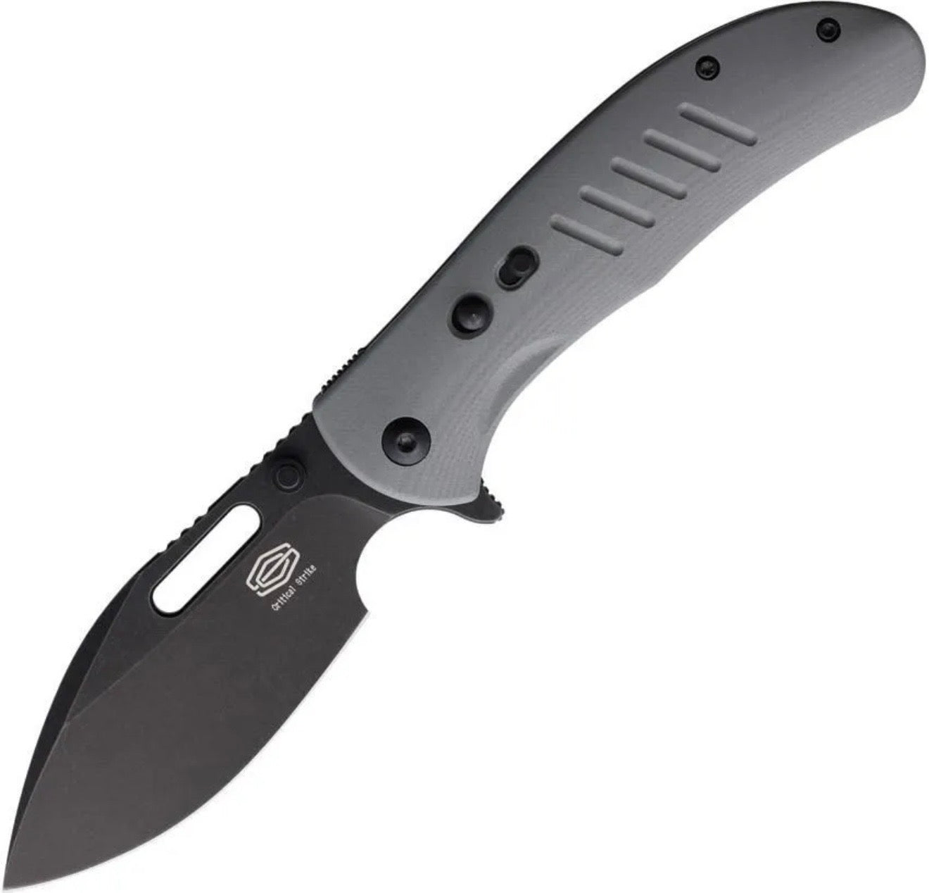 Critical Strike Knives Zulu Button Lock Gray BSW