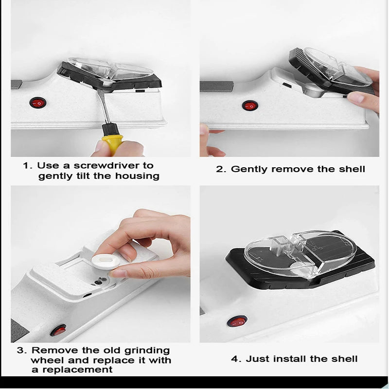 Electric Knife Sharpener Machine Kitchen Knives Scissor Sharpening Machine Grinder Efficient Safe Kitchen Utensils Accessories