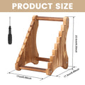Knife Block Wood Fixed Blade 7 Layers Collection Display Stand Holder Kitchen Knife Wooden Display Case for Fixed Knife Series