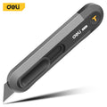 Deli Pocket Knife Portable Utility Knives Set 9mm/18mm Blades Retractable Box Paper Carton Cutter Art Office Home Supplies