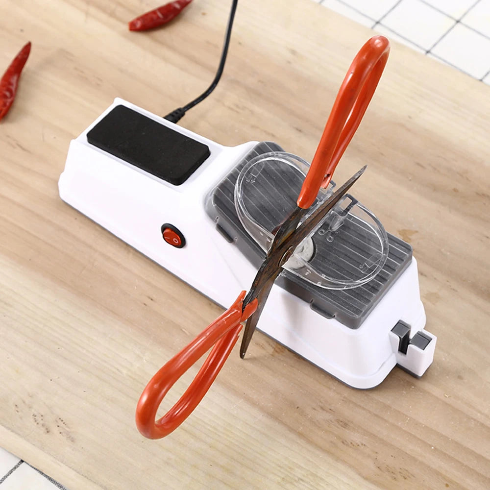 Electric Knife Sharpener Machine Kitchen Knives Scissor Sharpening Machine Grinder Efficient Safe Kitchen Utensils Accessories
