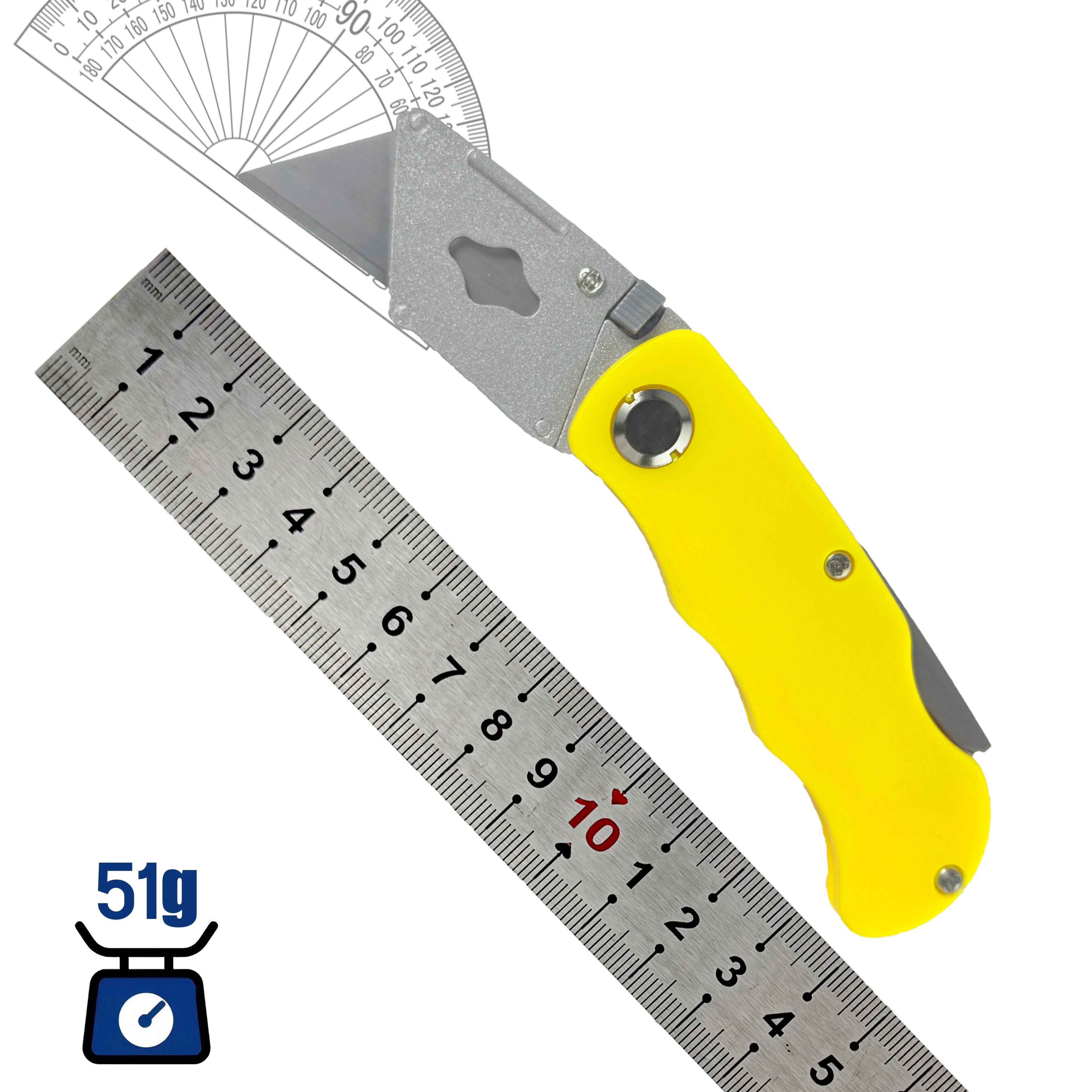Folding Art Knife - 10 blades, box opener, office supplies, wallpaper knife, multi-functional folding knife，Utility knife