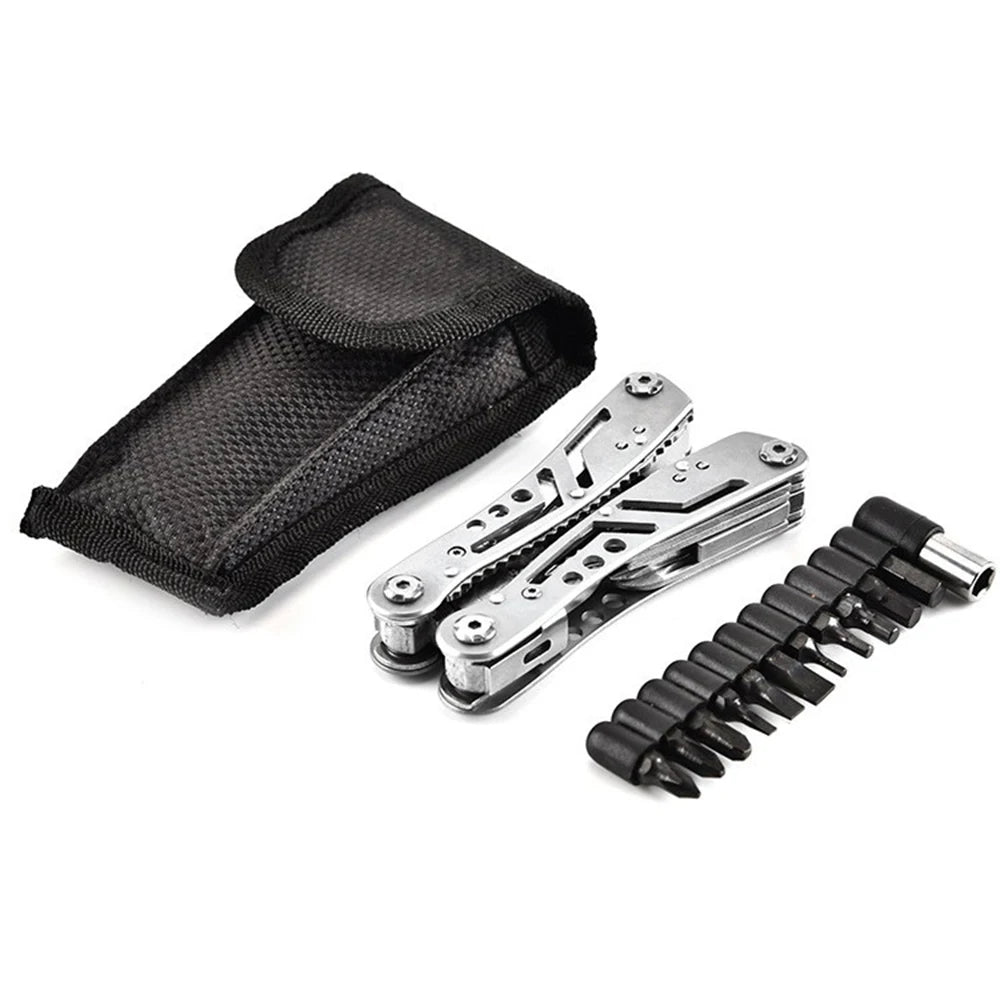 Multitool 14 in1 With Mini Tools Knife Pliers And 11 Bits Multi Tool All In One Multi Function Gear Camping Backpacking Survival