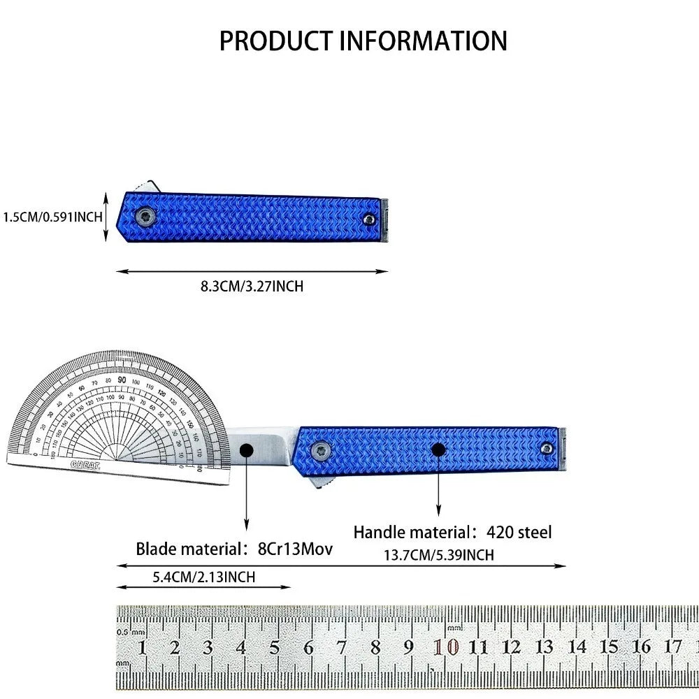 7083 New Style Pocket Knife Lightweight Durable EDC Tool 8Cr13MoV Blade 420 Steel Handle Useful Outdoor Combat Folding Knife