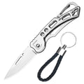 Convenient Stainless Steel Pocket Knife Mini Folding Knife Carry-on Defense Keychain Portable Pocket Knife Fruit Knife With rope