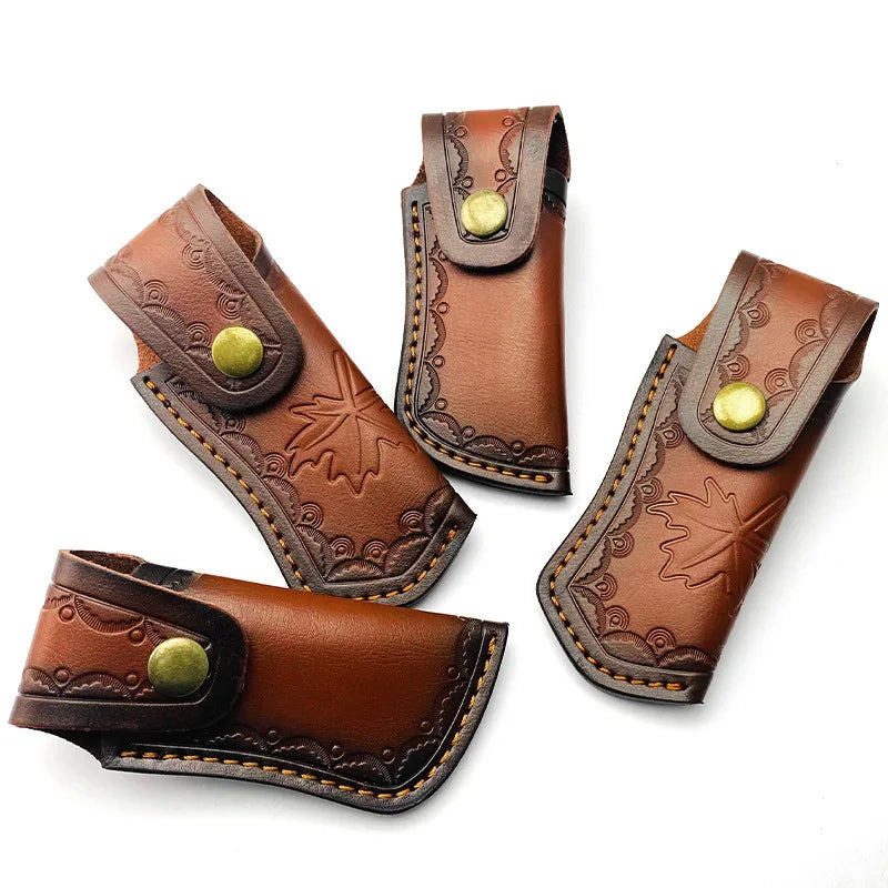 Folding Knife Sheath / Knife Case Leather Knife Case for Folding Storage Leather Outdoor Knife Sheath Leather Case