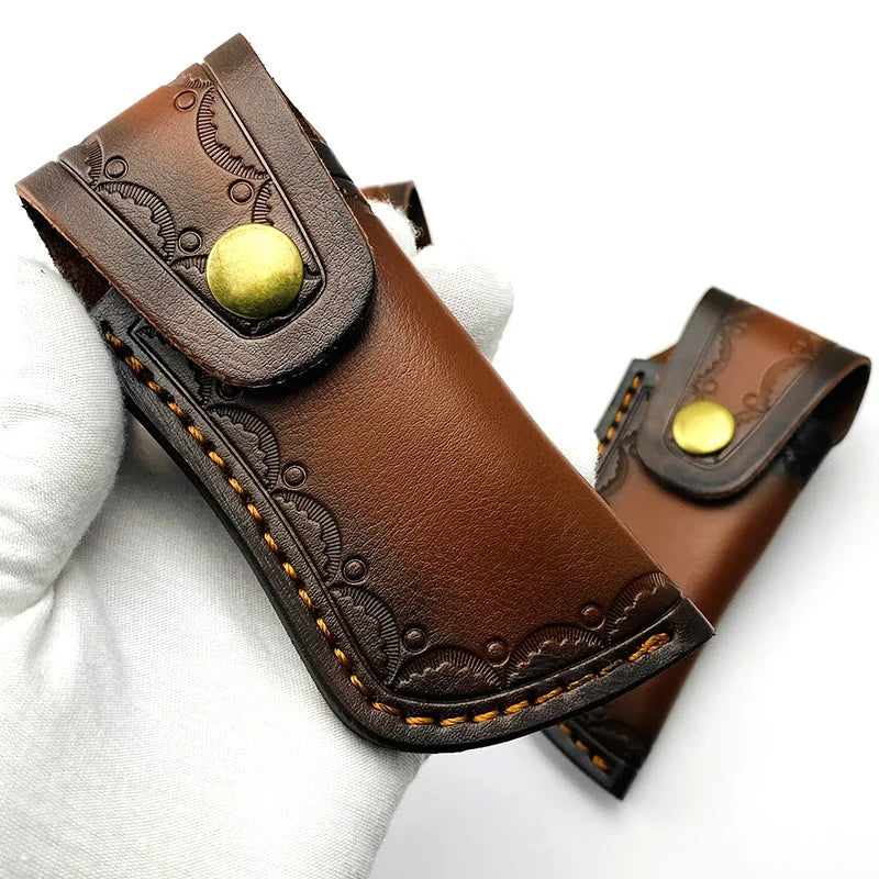 Folding Knife Sheath / Knife Case Leather Knife Case for Folding Storage Leather Outdoor Knife Sheath Leather Case